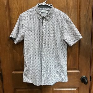 Men’s DepartWest Short Sleeved Button-Up Shirt - M